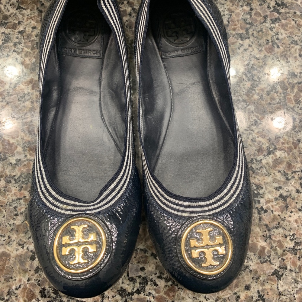 Tory Burch Navy Blue Ballet Flat